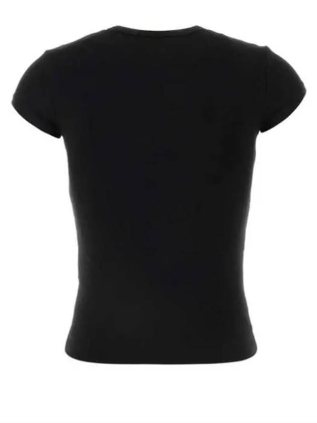 T Angie Peekaboo Logo Short Sleeve T-Shirt Black - DIESEL - BALAAN 3