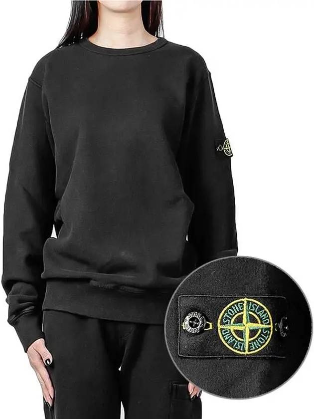 Kids Wappen Patch Basic Sweatshirt Black - STONE ISLAND - BALAAN 2