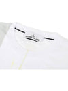 Motion Saturation One Garment Dyed Short Sleeve T-Shirt White - STONE ISLAND - BALAAN 4