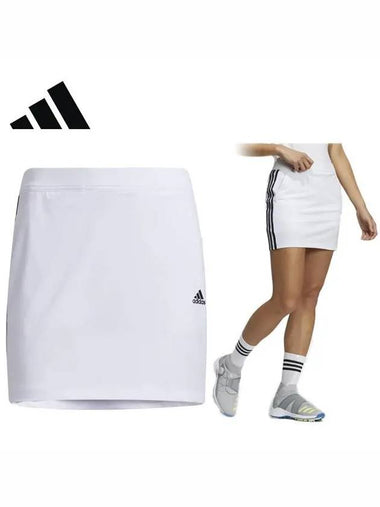 GV1223 Women s Prime Blue Three Stripe Skirt - ADIDAS GOLF - BALAAN 1