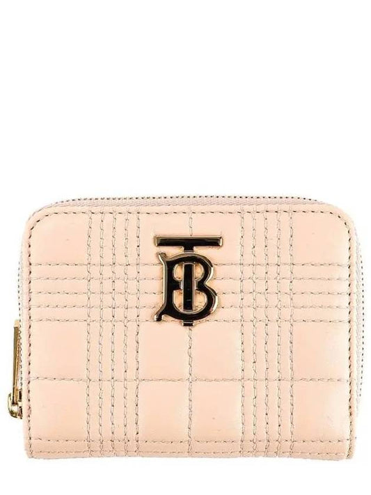 Lola Quilted Zipper Card Wallet Pink - BURBERRY - BALAAN 2