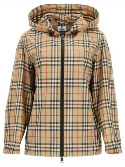 Women's Everton Vintage Check Hooded Jacket Beige - BURBERRY - BALAAN 2