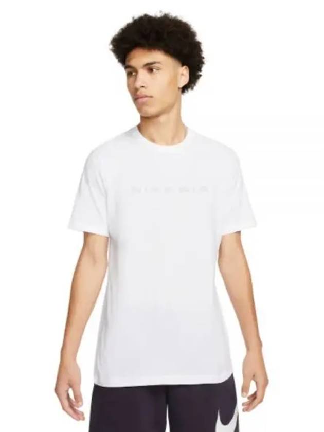 Sportswear Air 2 Logo Print Cotton Short Sleeve T-Shirt White - NIKE - BALAAN 2