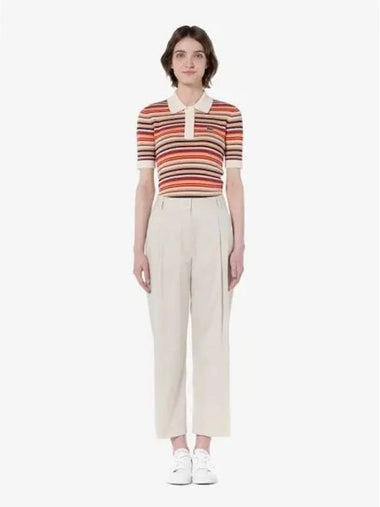 Women s semi wide one tuck pants HF915E 54GFJ Domestic product GQ2N24040354822 - LACOSTE - BALAAN 1