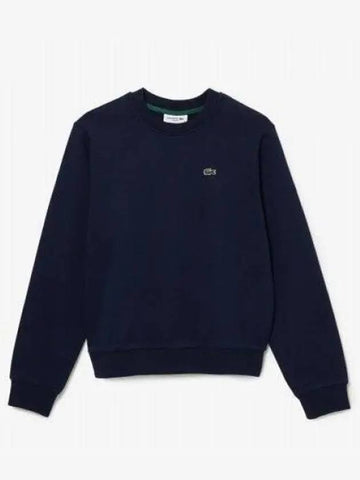 Women s Basic Crew Neck Long Sleeve Sweatshirt Navy - LACOSTE - BALAAN 1