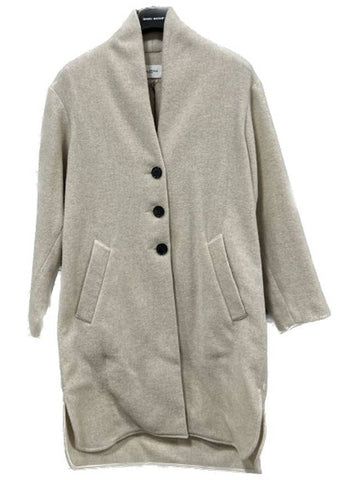 Isabel Marant GABRIEL Gabrielle long coat MA0109 21P064E 23EC - ISABEL MARANT - BALAAN 1