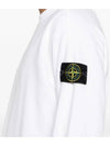 Cotton Crew Neck Sweatshirt White - STONE ISLAND - BALAAN 6