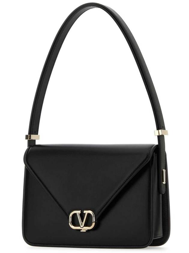 Leather Shoulder Bag Black - VALENTINO - BALAAN 3