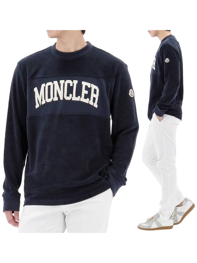 24SS embroidered logo sweatshirt 8G00024 899VV 777 - MONCLER - BALAAN 1