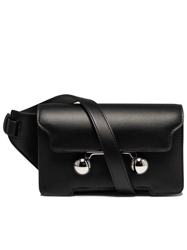 Leather Trunkaroo Crossbody Bag Black - MARNI - BALAAN 2