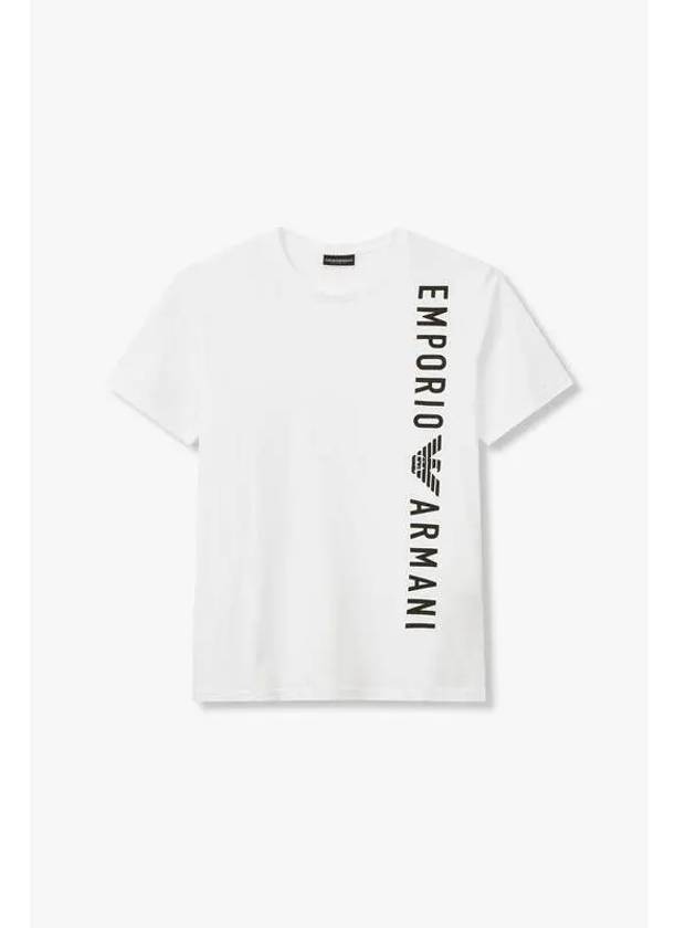 UNDERWEAR Men s Side Logo Lounge T Shirt White - EMPORIO ARMANI - BALAAN 1