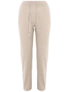 Merano Cashmere Track Pants Ivory - LORO PIANA - BALAAN.