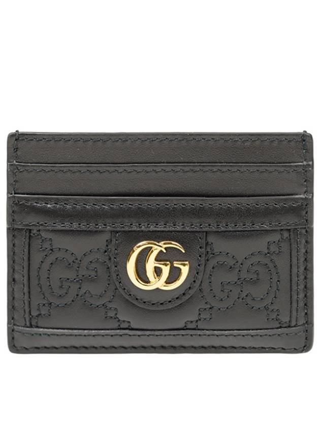 GG matelass quilted card wallet black 723790 - GUCCI - BALAAN 1