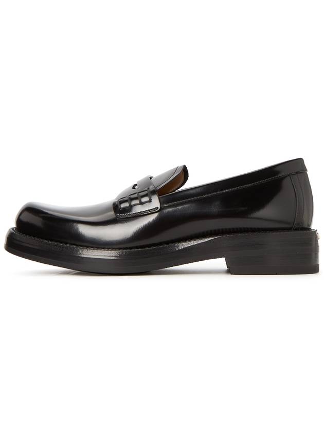 Carlo Polished Calfskin Loafers Black - DIOR - BALAAN 5