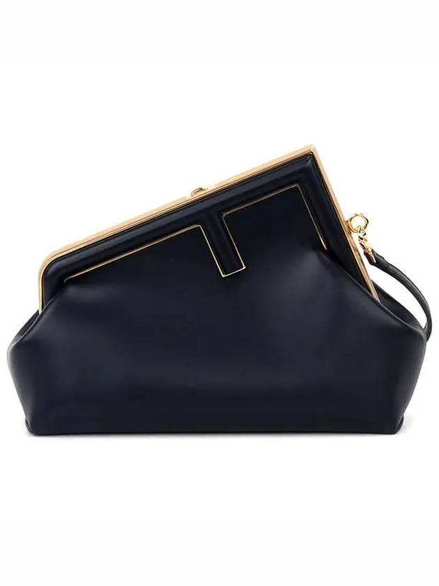 First Small Leather Shoulder Bag Black - FENDI - BALAAN 2