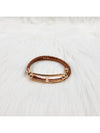 Roulis Double Tour Leather Bracelet Gold - HERMES - BALAAN 3