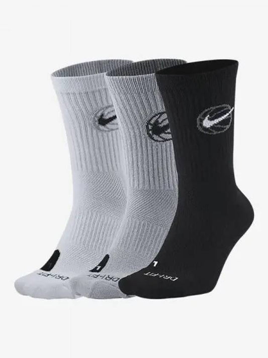 Everyday Crew Basketball Socks 3 P Air DA2123 902 683034 - NIKE - BALAAN 1