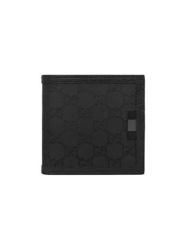 GG Supreme Canvas Nylon Half Wallet Black - GUCCI - BALAAN 2