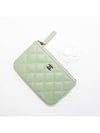 Classic Mini Small Pouch Lambskin Mint Black A82365 B06311 NS844 - CHANEL - BALAAN 7