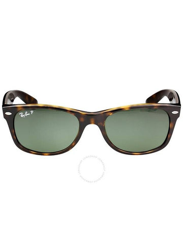 Ray Ban New Wayfarer Classic Polarized Green Classic G-15 Unisex Sunglasses RB2132 902/58 52 - RAY-BAN - BALAAN 1