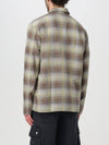 Check Linen Cotton Blend Long Sleeve Shirt Brown - OUR LEGACY - BALAAN 3