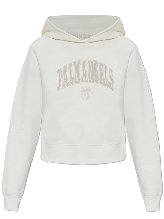 Palm Angels Hoodie, Women's, White - PALM ANGELS - BALAAN 1