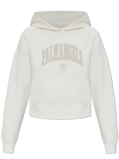 Palm Angels Hoodie, Women's, White - PALM ANGELS - BALAAN 1