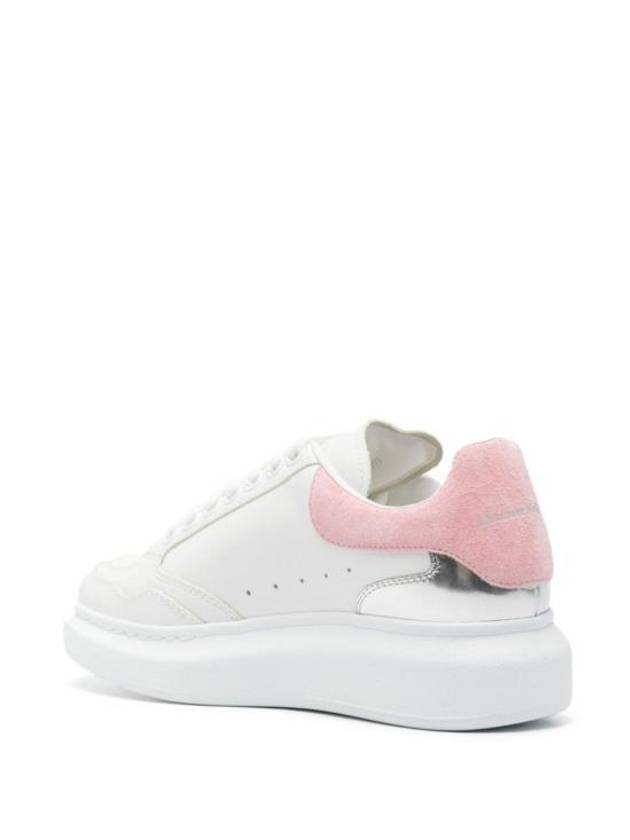 Oversized Pink Tab Low Top Sneakers White - ALEXANDER MCQUEEN - BALAAN 5