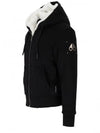 Classic Bunny Zip Up Hoodie White Lining Black - MOOSE KNUCKLES - BALAAN 4