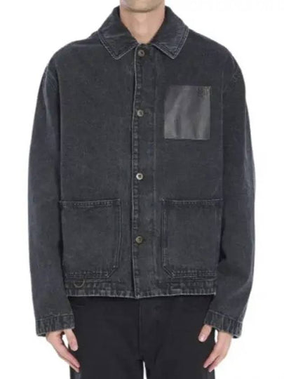 Workwear Denim Jacket Black - LOEWE - BALAAN 2