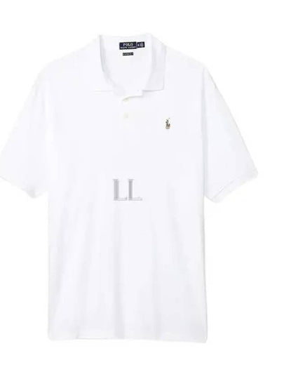 Embroidery Pony Logo Cotton Short Sleeve Polo Shirt White - POLO RALPH LAUREN - BALAAN 2