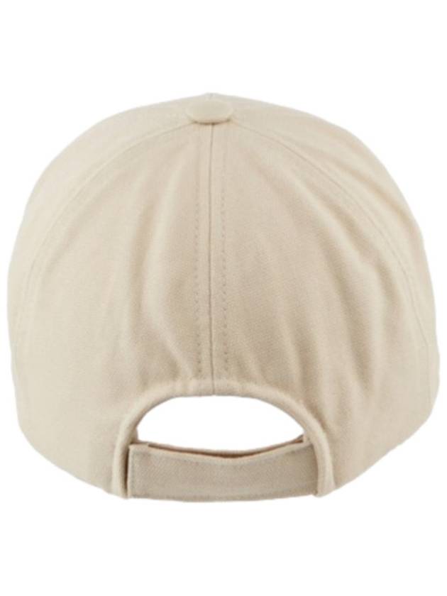 Tyron Logo Cotton Ball Cap Ecru - ISABEL MARANT - BALAAN 3