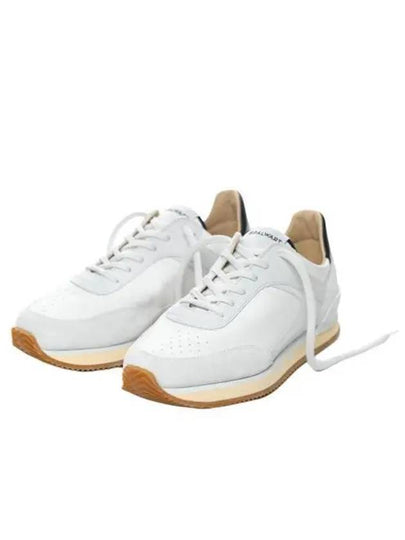 Men's Dash Nappa Suede Low Top Sneakers White - SPALWART - BALAAN 2