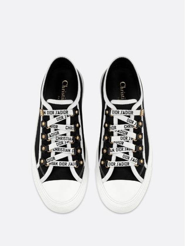 Walk'N' Low Top Sneakers Canvas Black - DIOR - BALAAN 4