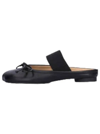 MM6 Number Logo Ballet Mules Black Shoes Flats - MAISON MARGIELA - BALAAN 1