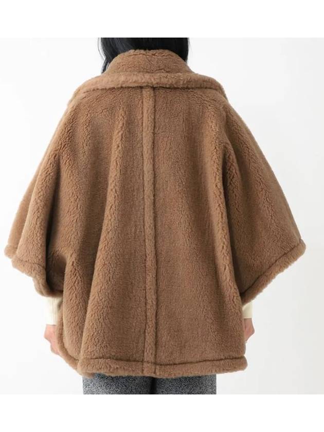 Shearling Cape Brown - MAX MARA - BALAAN 6