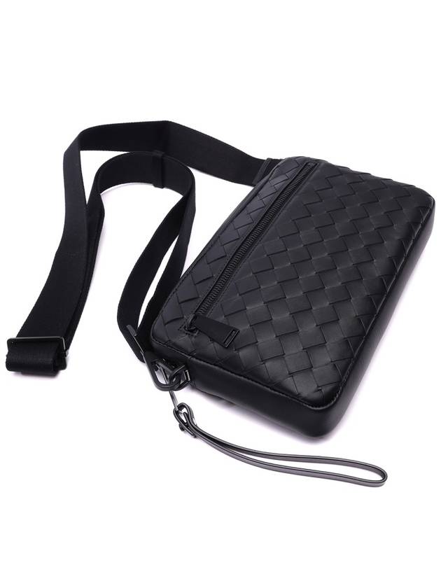 Intrecciato Cross Bag Black - BOTTEGA VENETA - BALAAN 6