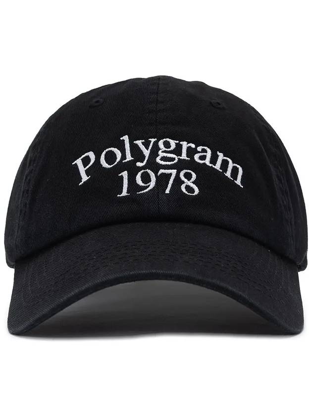 1978 WASHED BALL CAP BLACK - POLYGRAM - BALAAN 4