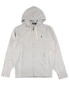 Embroidered Pony Logo Zip Up Hoodie Grey - POLO RALPH LAUREN - BALAAN 3