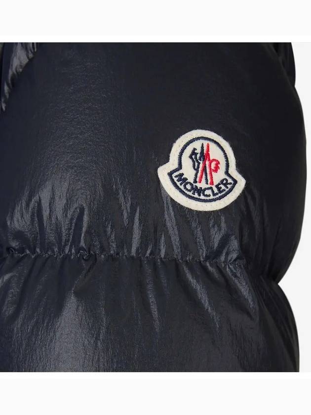 Selenga Logo Patch Long Down Padding Navy - MONCLER - BALAAN 7