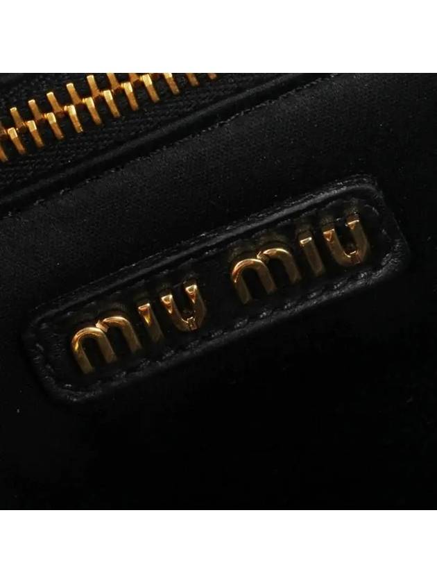 Embossed Logo Cross Bag Black - MIU MIU - BALAAN 7