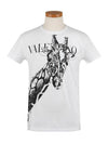 Unisex RV3MG00 0BO Giraffe motif white Tshirt - VALENTINO - BALAAN 2