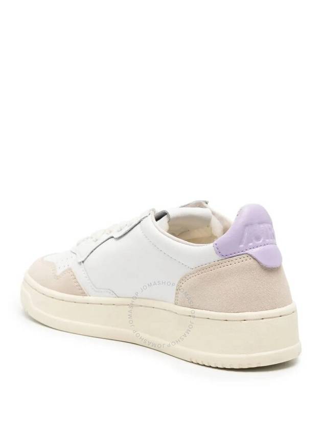 Medalist Suede Purple Tab Low Top Sneakers White - AUTRY - BALAAN 4