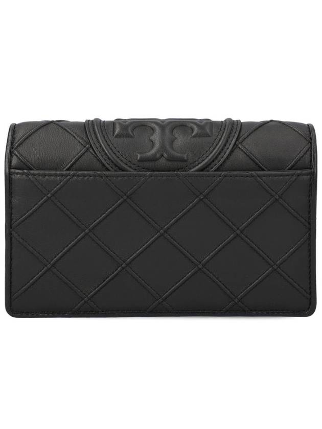 Fleming Soft Chain Long Wallet Bag Black - TORY BURCH - BALAAN 3