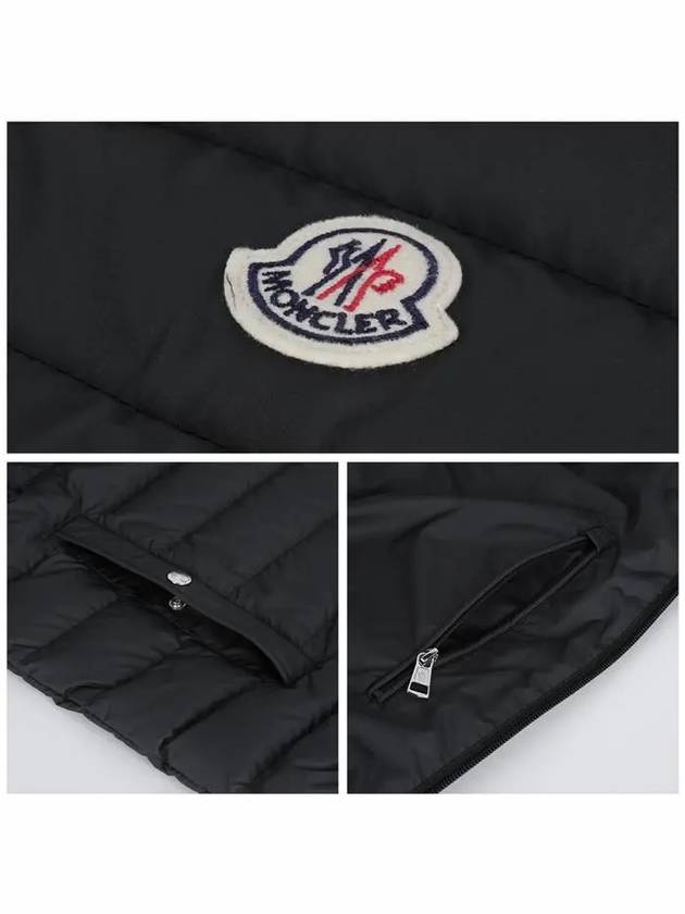 Bourget Hooded Down Vest Black - MONCLER - BALAAN 7