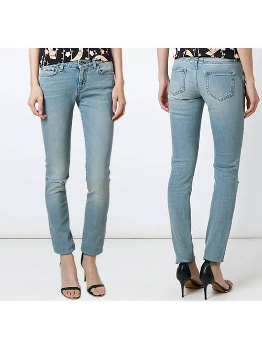 Slim Light Blue Washing Dis Jeans 403998 Y477K 4400 - SAINT LAURENT - BALAAN 1