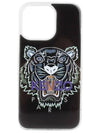 Tiger Logo Print IPhone 13 Promax Phone Case Black - KENZO - BALAAN 8
