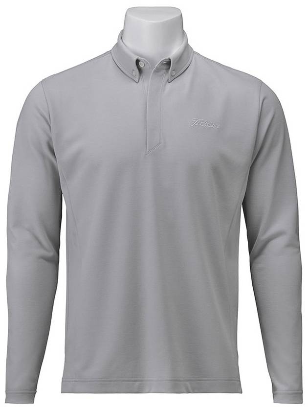 Men s Wool Blend Pique Button Down Shirt - TITLEIST - BALAAN 1