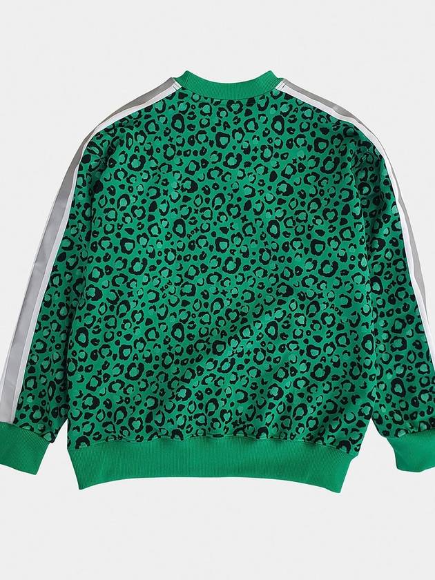 Leopard Reflective Tape Sweatshirt Green - AOX - BALAAN 9