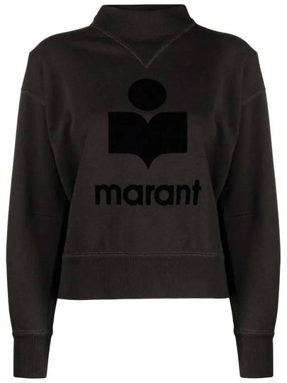 Moby Velvet Logo Sweatshirt SW0003FA A1M07E 02FK - ISABEL MARANT - BALAAN 2